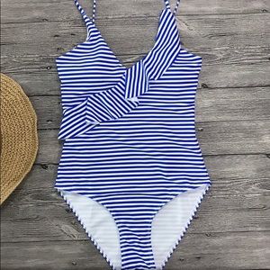 Beautiful striped one piece swimsuit